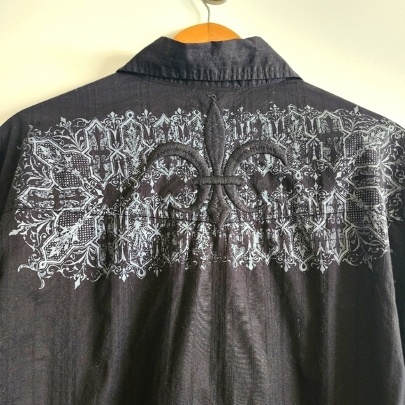 Roar Longsleeve Embroidered Buttonup Shirt Size 2xl - Picture 5 of 6